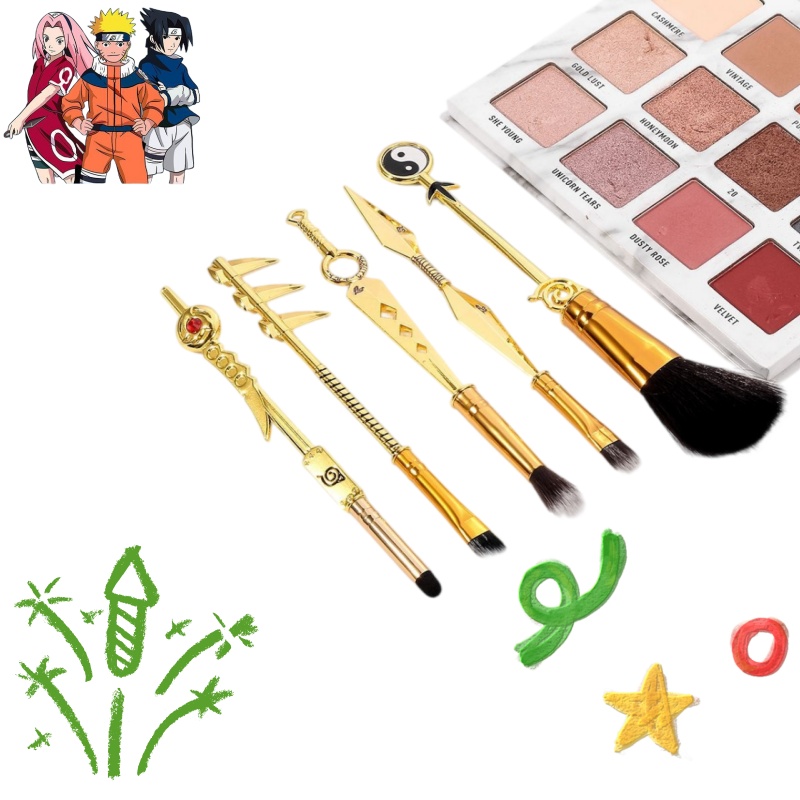 Beauty No Makeup - Set di 5 pennelli per il